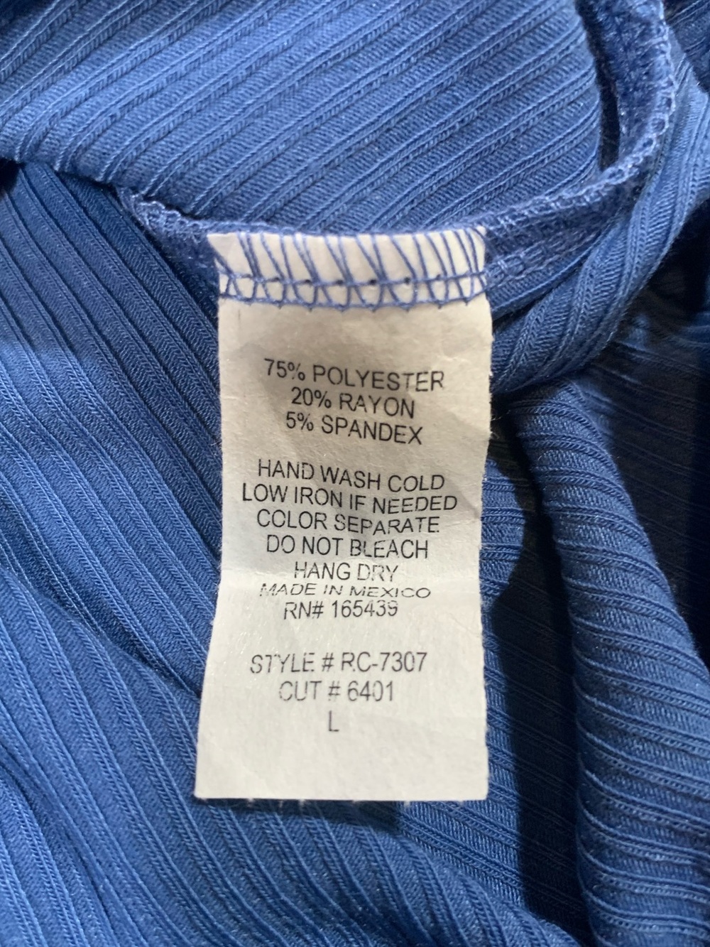 Rolla Coster Los Angeles ribbed One Shoulder Blue‎ Maxi Dress - Large - Picture 6 of 7